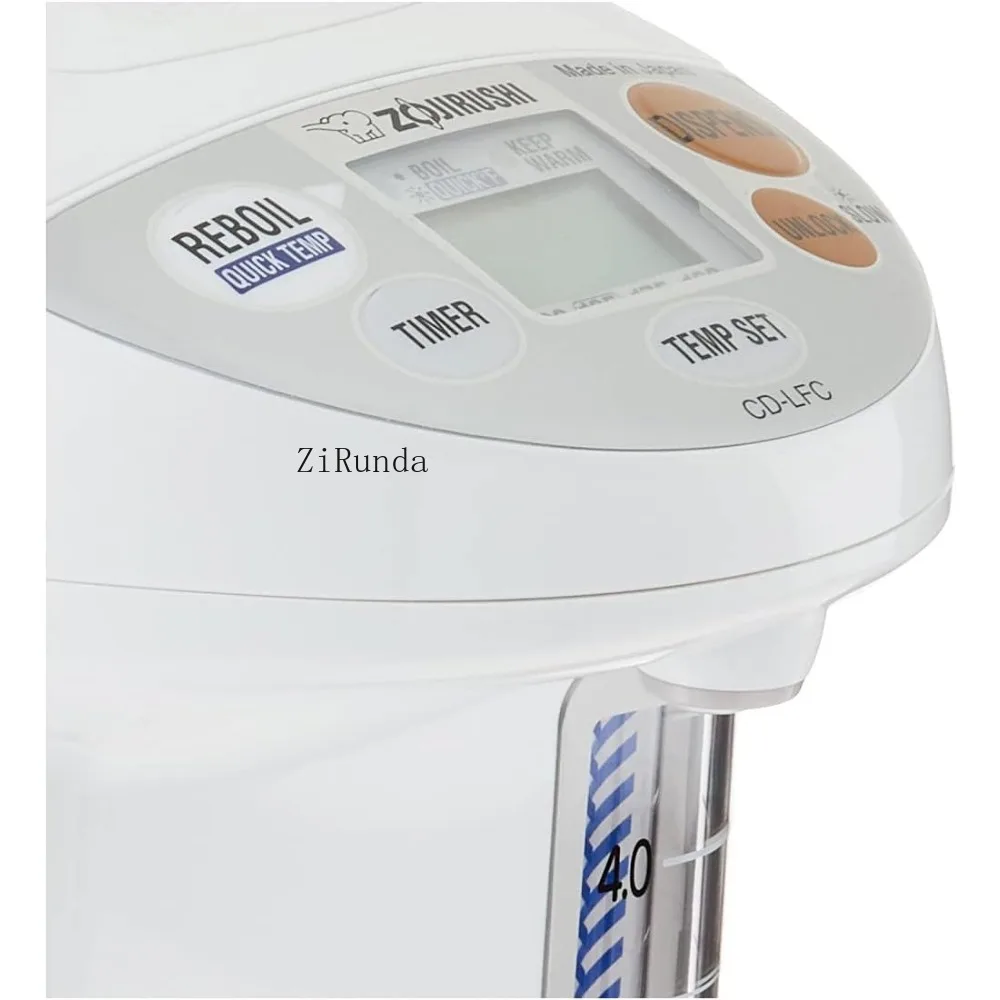 Water boilers and heaters. Easy to clean non stick interior 169 ounces/5.0 liters, white, four temperature settings for home use