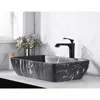 23 "x15.4" container sink rectangle - marble bathroom sink above countertop, ceramic washbasin, artistic basin 2