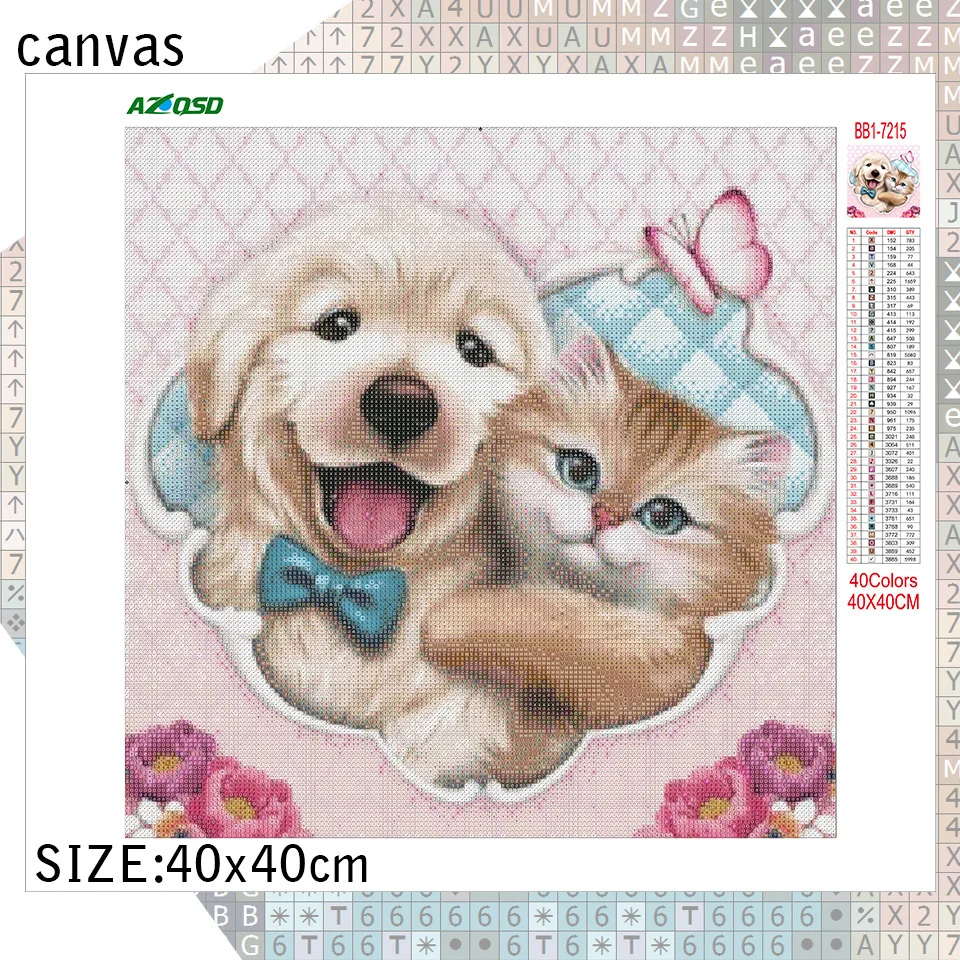 AZQSD 5D DIY Diamond Painting Mosaic Animal Full Square Drill Home Decoration Diamond Embroidery Sale Full Kits Handicraft