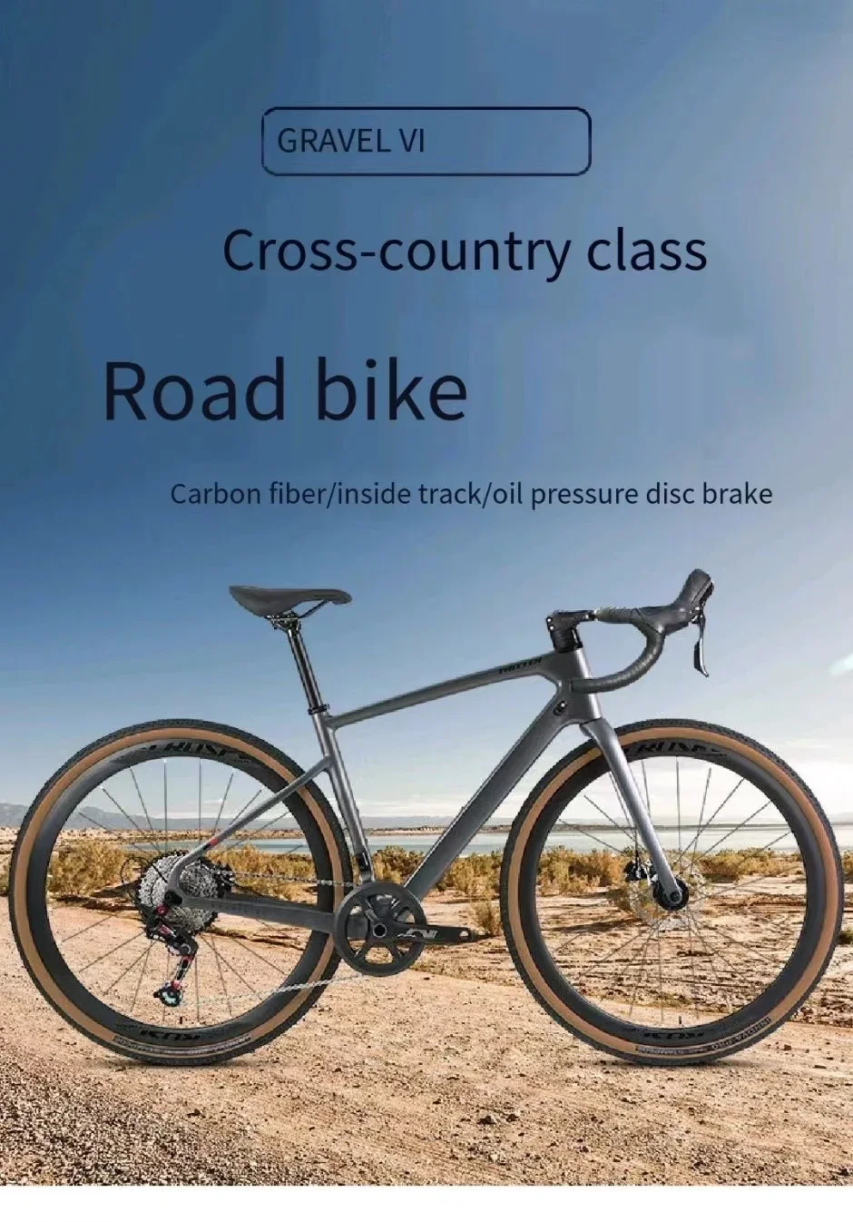 Witter Gravel-V1 Bici Da Strada In Fibra Di Carbonio 40C Pneumatici Larghi Con Disco Olio Completo A 12 Velocità