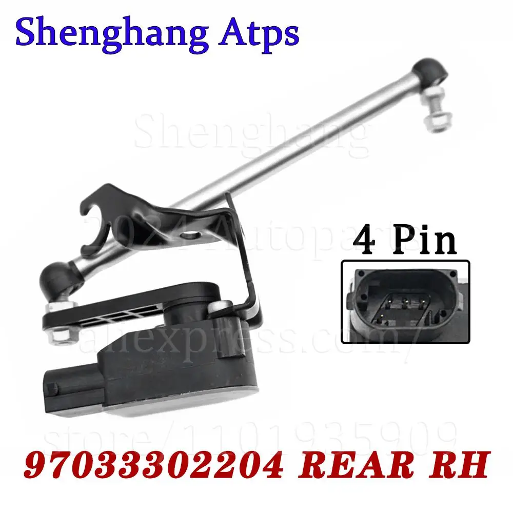 Car Headlight Level Sensor Front Rear RH/LH Height Level Sensor For Porsche Panamera 2010-97034302203 97034302103 97033302204 97033302103