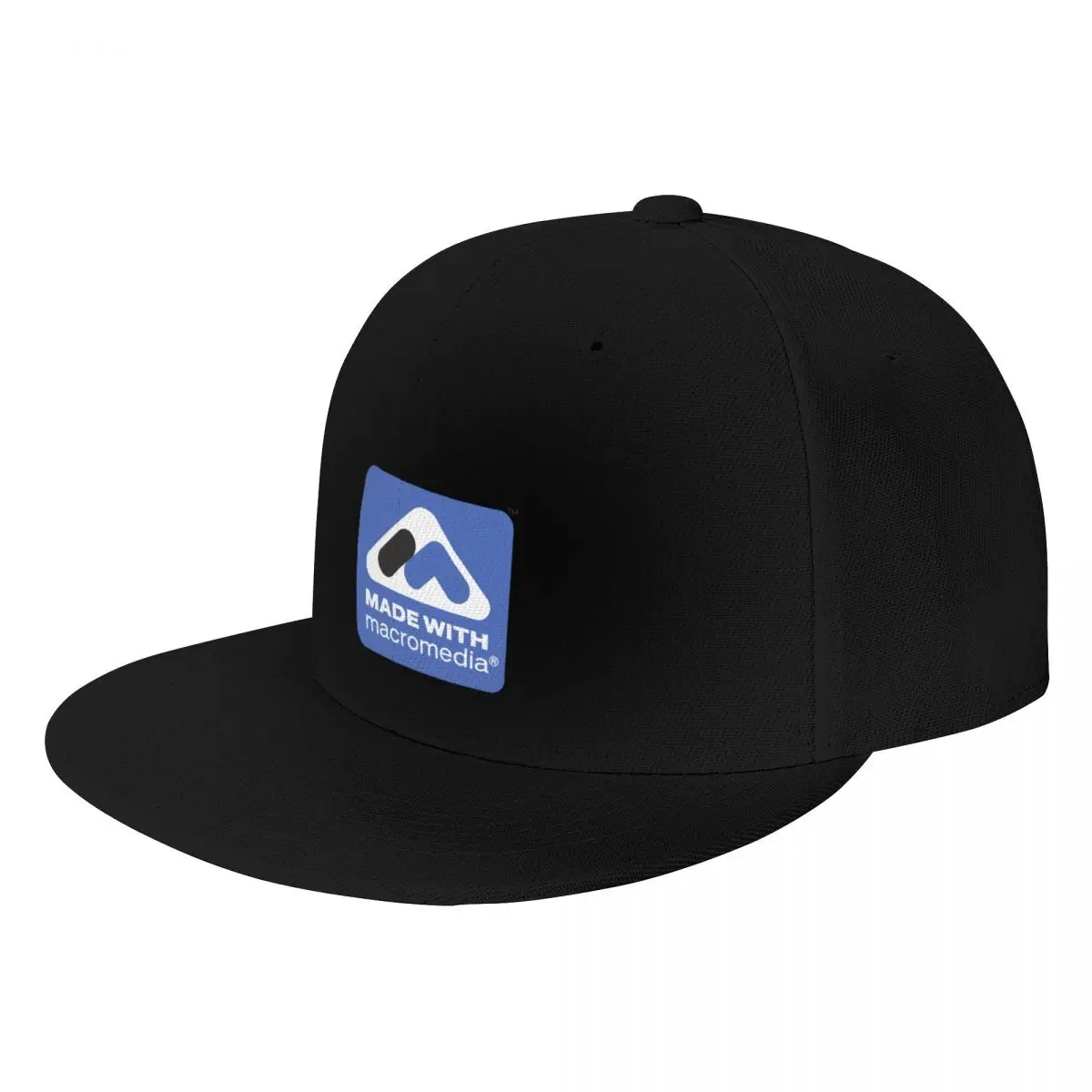 

Made With Macromedia Vintage Retro Logo #2 Baseball Cap Luxury Man Hat Big Size Hat summer hat beach Women's Beach Men's