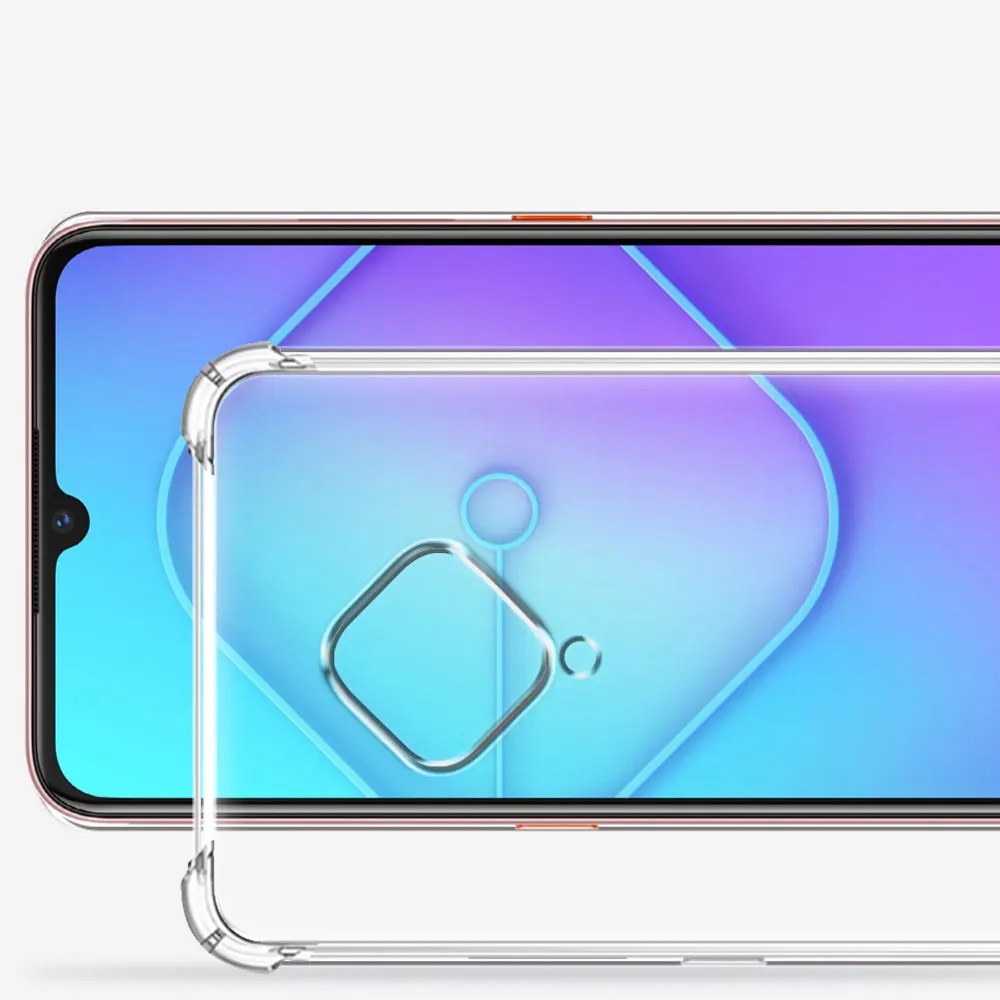 Clear Shockproof Silicone TPU Phone Case - Vivo 1920/S1 Pro/V17 Russia