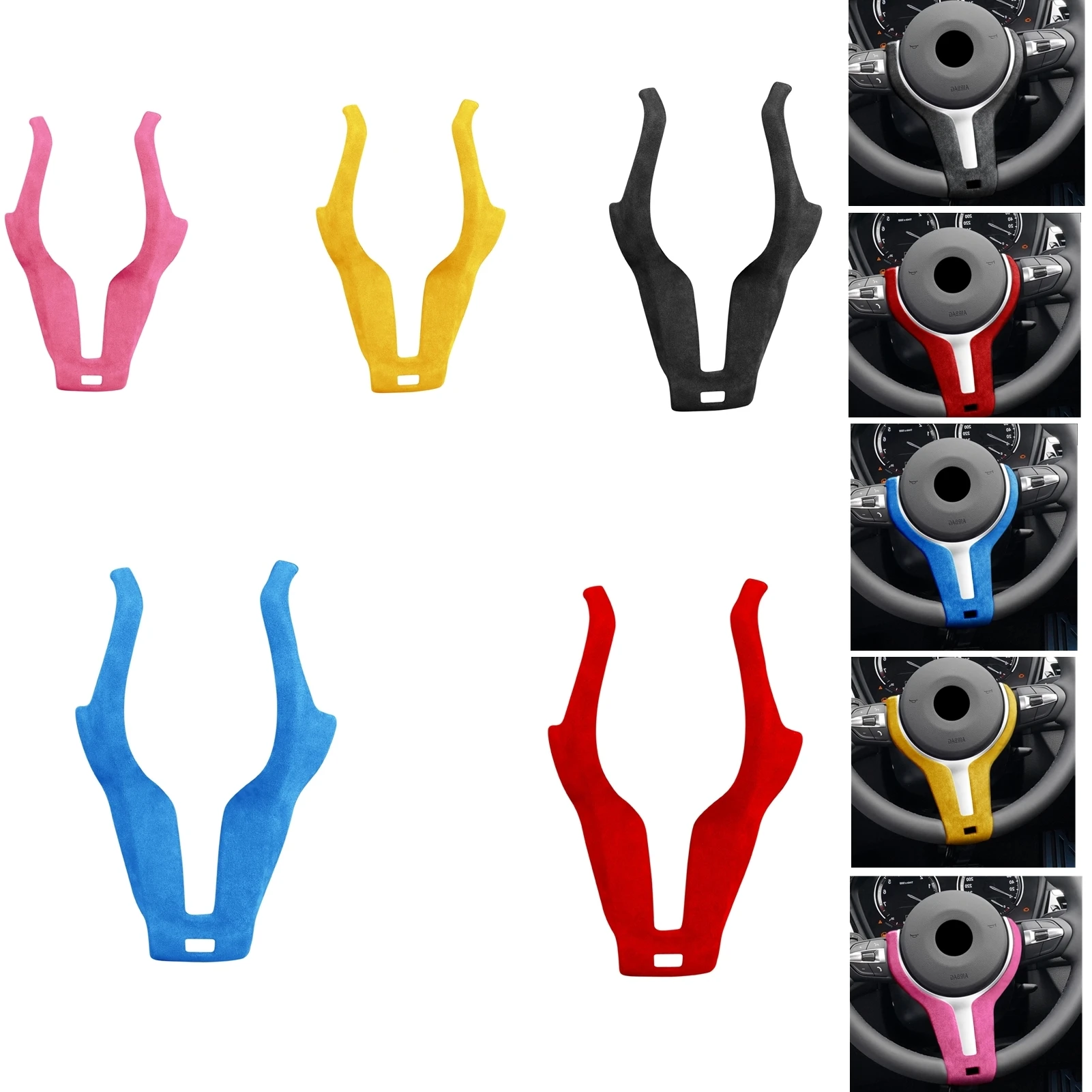 

Gear Steering Wheel Panel Trim Interior Decor Cover Strip Frame For BMW 1/2/3/4/5/6 Series M-Sport F22 F30 F31 F10 F06 F12 F13