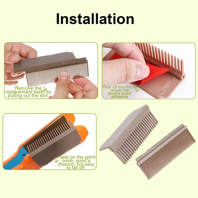 Flat Iron Comb Barber Hair Comb for Straightening Hair Straightening Lazy Tool with Dense Teeth for Home Dormitory Travel