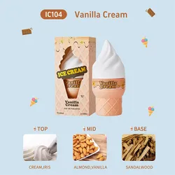 Ice Cream Perfume: Sweet & Fresh Chocolate Fruit Scent, 100ml - 100ml (Vanilla)