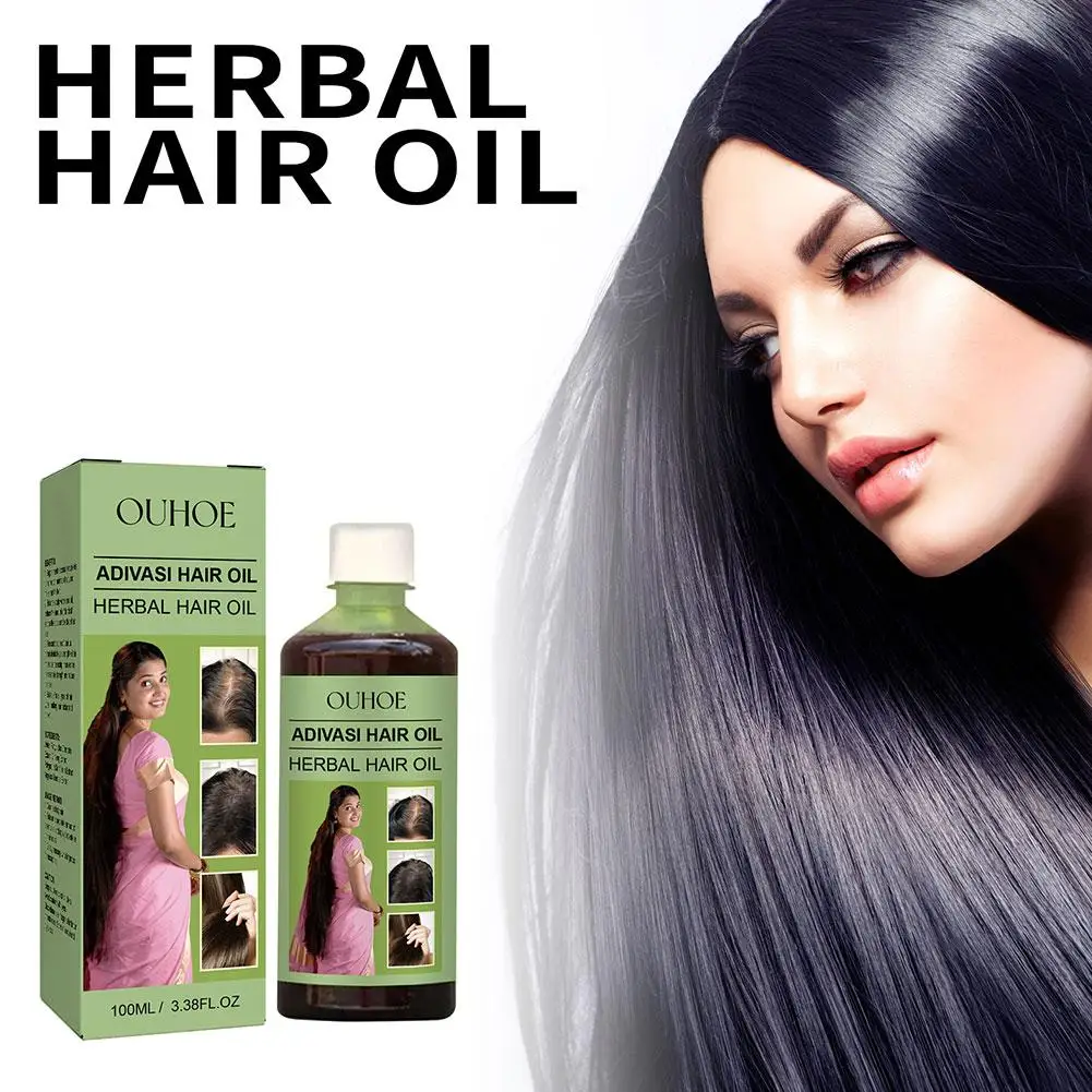 100ml Oil India Adivasi Herbal Hair Oil Rosemary Repair Damaged Hair Fast Repair Thicken Oils Products