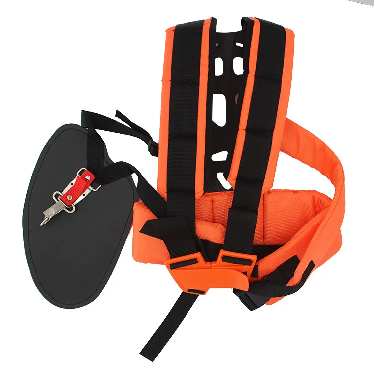 Double Shoulder W Shape Harness Strap Comfortable Labor Saving Strimmer Padded Belt for Brush Cutter Trimmer Garden Pruner