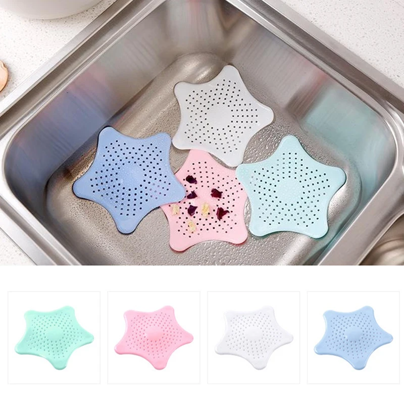 Bathroom Shower Drain Covers Hair Catcher, Silicone Hair Stopper Hair