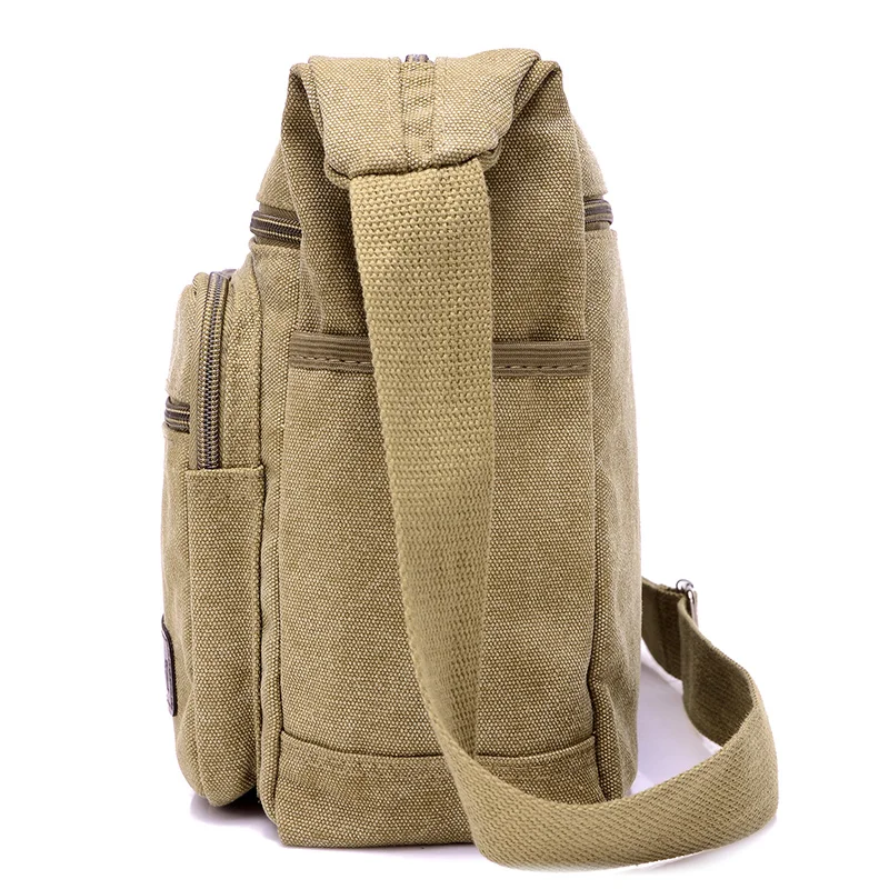 Men's Luxury Canvas Crossbody Tote - Fashionable High-Quality Shoulder Bag
