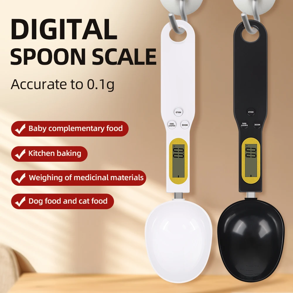 CUILLERE MESURE DIGITALE BALANCE - DE 0.1 GRAMMES A 500 GRAMMES - PILES FOURNIES