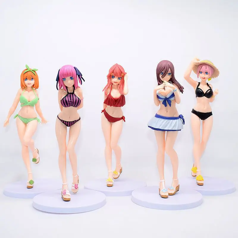 

Anime The Quintessential Quintuplets Nakano A Flower Ernai Sanjiu Four-Leaf May Swimsuit Box Sexy Action Figure Cute Sailor Moon