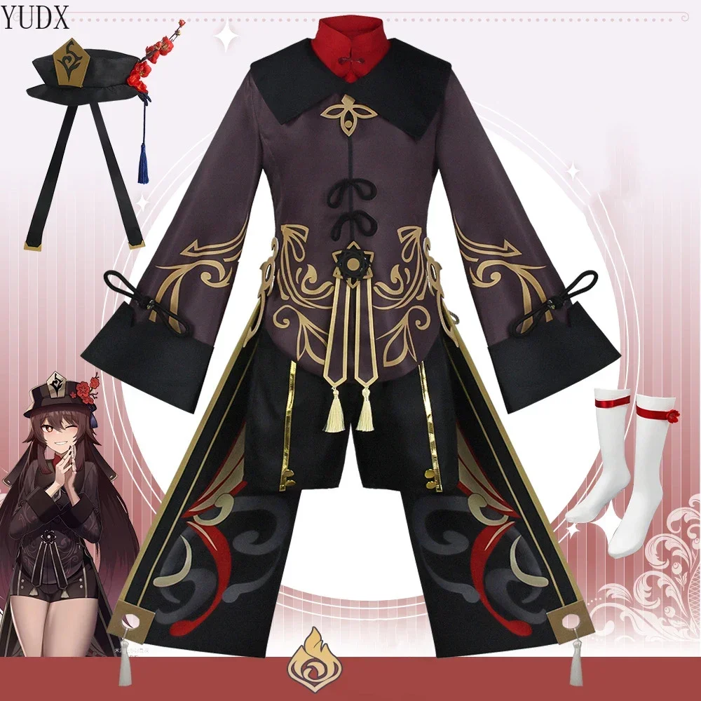 

Genshin Impact cos costume Anime Hutao anime game master Hu Tao cosplay costume complete Halloween performance costume