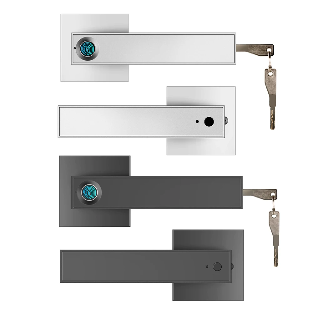 Description Picture 6 of itemF180 Electronic Smart Lock Semiconductor Biological Fingerprint Handle Lock with Keys for Home Office Bedroom Apartment