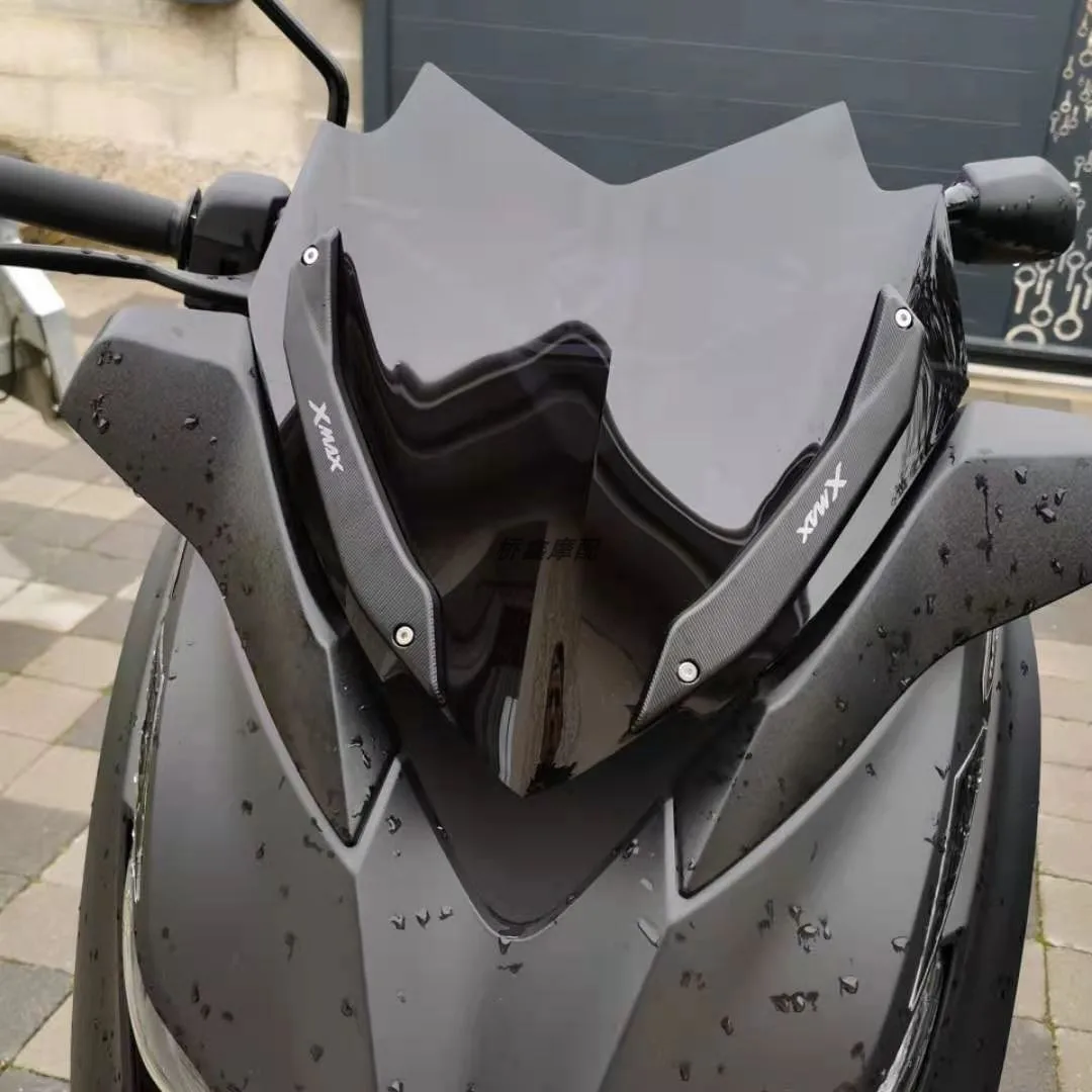 

Black Motorcycle Windshield WindScreen Visor Visor For XMAX 300 XMAX 250 2018-2019 Double Bubble