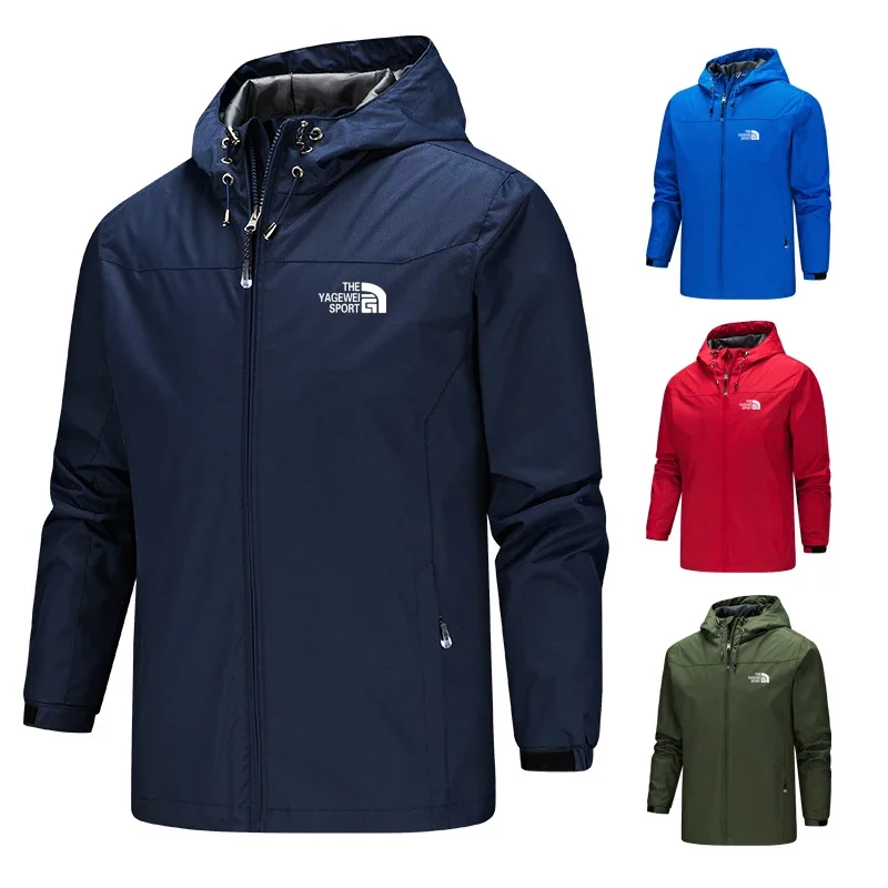 

Autumn Winter Lightweight Men;s Jacket with Hood with Waterproof and Windproof Zipper Outdoor Fashion Men Sports Jacket Jacket