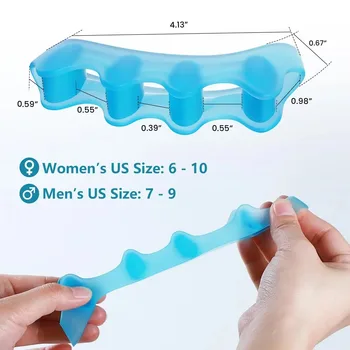 Silicone toe protector, toe separators, straight splints, bunion guard, pain relief, foot care, buy one get one free.