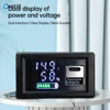 DC 9-24V Digital Voltmeter USB+Type-C Dual-interface Lithium Battery Capacity Display Meter ZFX-3079 LED Battery Display Voltmet 1