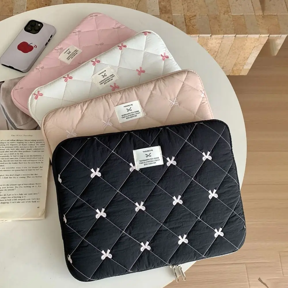 Lightweight Bow Knot Laptop & Tablet Sleeve - Cute Design, Soft Material, Shockproof Protective Case