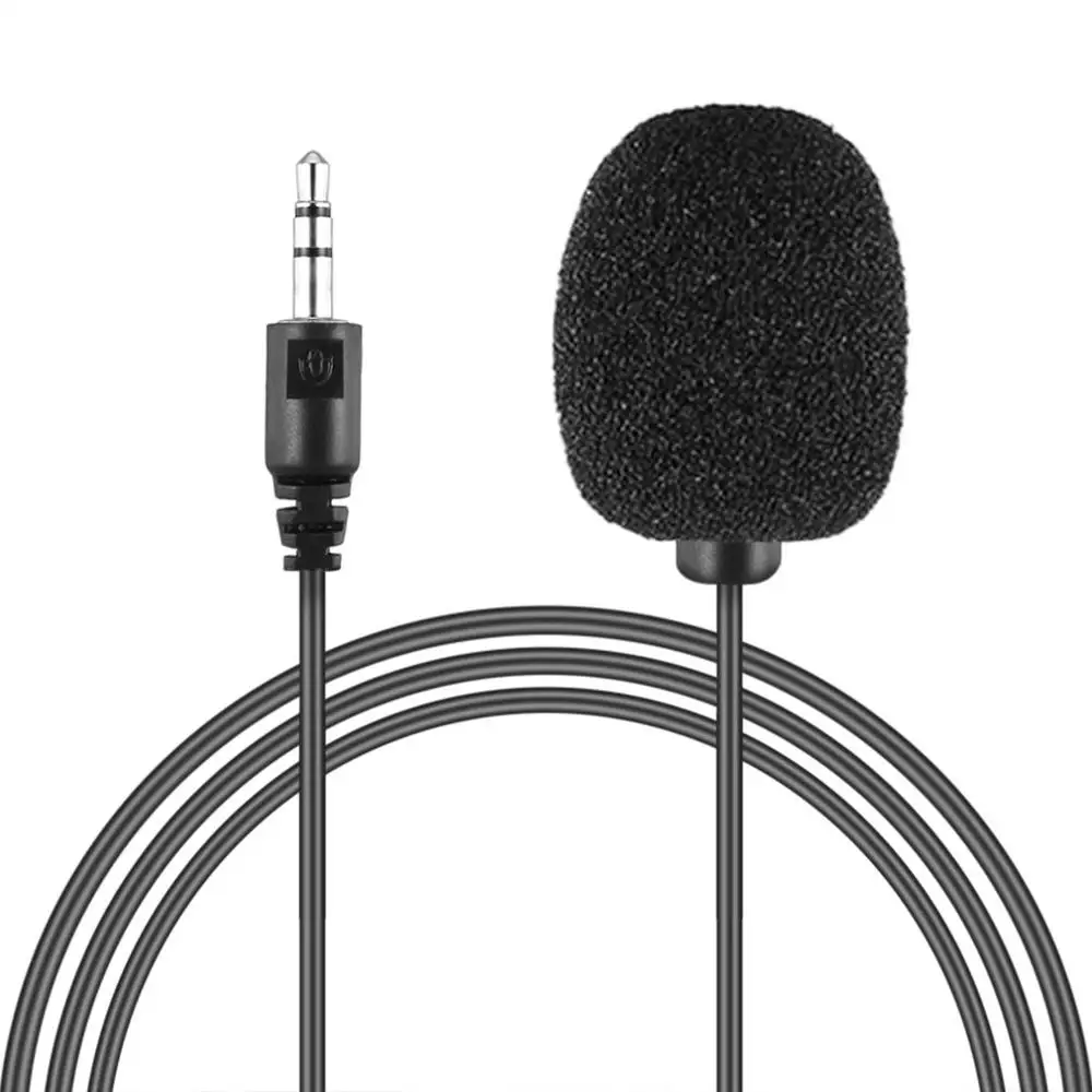 

Portable External 3.5mm Hands-Free Mini Wired Collar Clip Lapel Lavalier Microphone For PC Laptop Lound Speaker