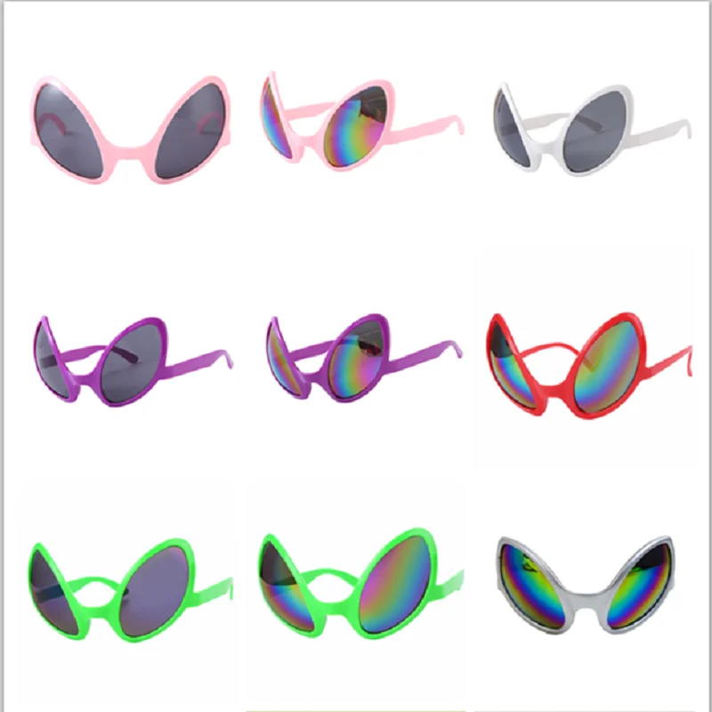 

Funny Alien Glasses Party Sunglasses Rainbow Lenses ET Sunglasses Holiday Dance Aliens Alternative Shapes Party Supplies