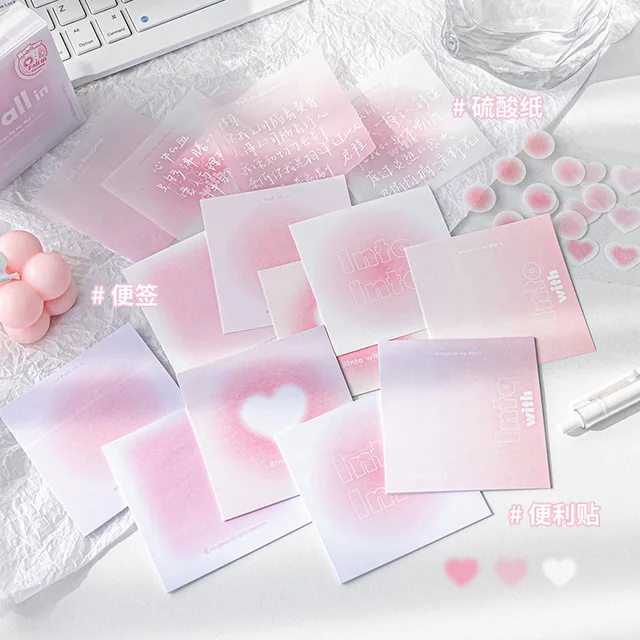 112 Pca/box Sticky Notes Set Colored Self-Stick Notes Pads Ideal for Office Study and Daily Life Organization Kawaii Stationery 3