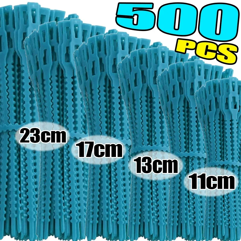 500/20pcs plant ties plastic plant cable ties plastic plant clips plastic plant supports plant clips plant stem support plant support connector plant support stick Adjustable Plastic Plant Cable Ties Reusable Self-locking Ties Garden Support Plant Vine Tomato Stem Clip Fastener