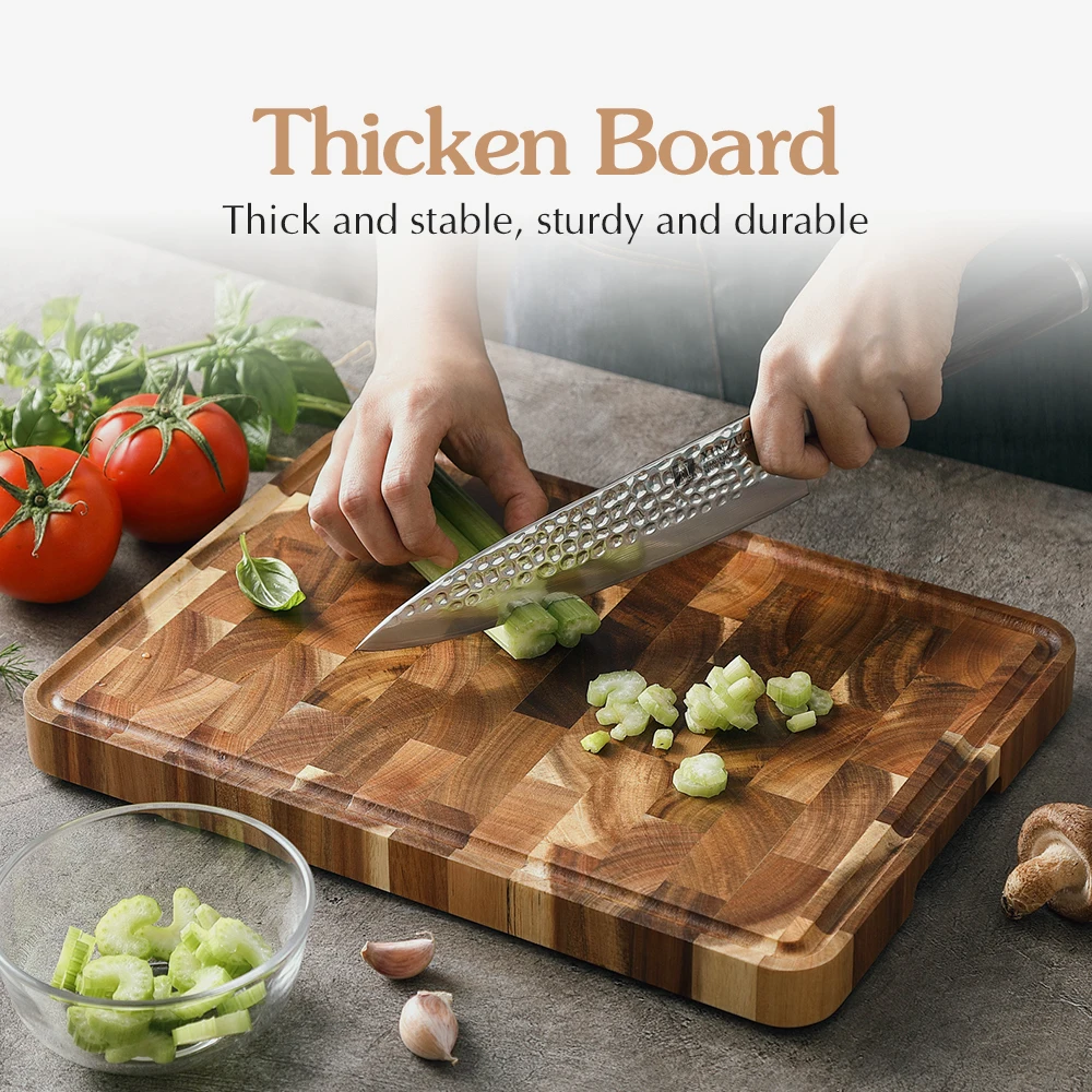 Antibacterial and Mildew Proof Household Chopping Board Acacia Wooden  Cutting Board Thickened Solid Wood Fruit Cutting Boards