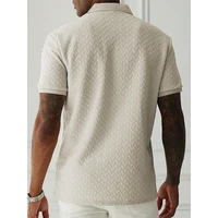 Polo d'été à manches courtes pour hommes, Streetwear, hauts de couleur unie, marque respirante 2