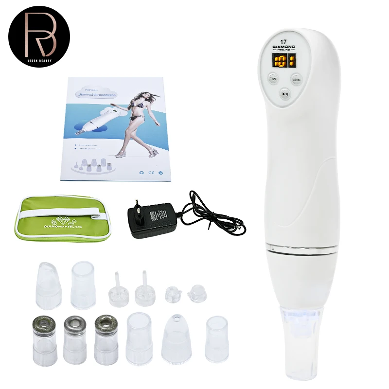 Mini Diamond Dermabrasion Skin Peeling Beauty Machine Vacuum Blackhead Acne Remove Face Cleaning Facial Pore Cleaner Equipment