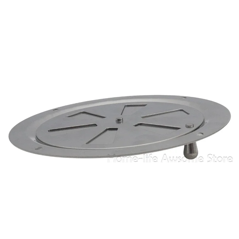 Stainless Steel 316 Boat Marine Round Air Louver Vent Grille Ventilation Louvered Ventilator Grill Cover Side Knob Opening 2pcs