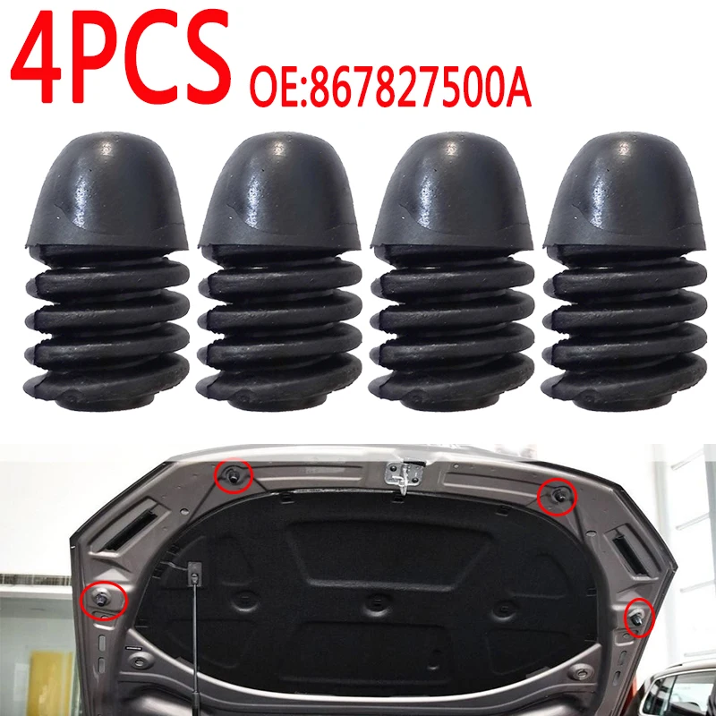 Car Bonnet Hood Lid Stop Buffer For  Vw Sharan 2001-2010 Transporter 2000-2010 Scirocco 2009 Touran 2003-2010