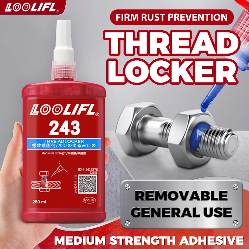 Thread Lock Glue 243 Thread Glue to Prevent Looseness, Rust, Joint ...