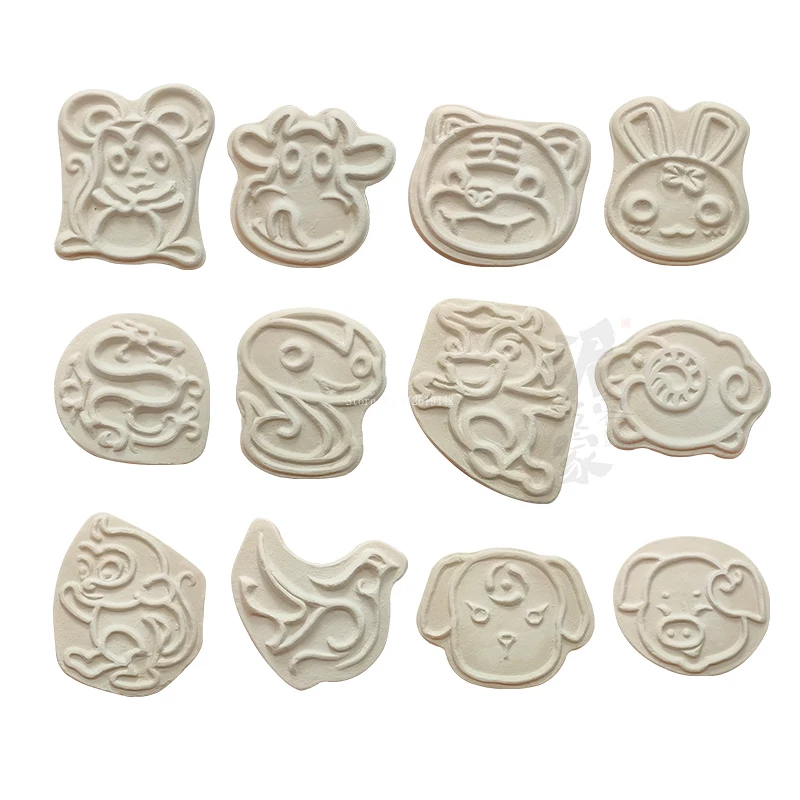 12 Zodiac Pottery Mold 6