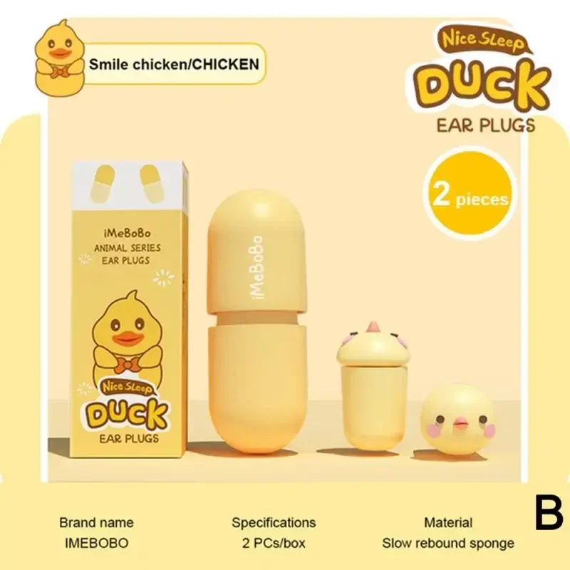Cartoon Anime Anti-Noise Sleeping Earplugs for Travel and Snore Relief
