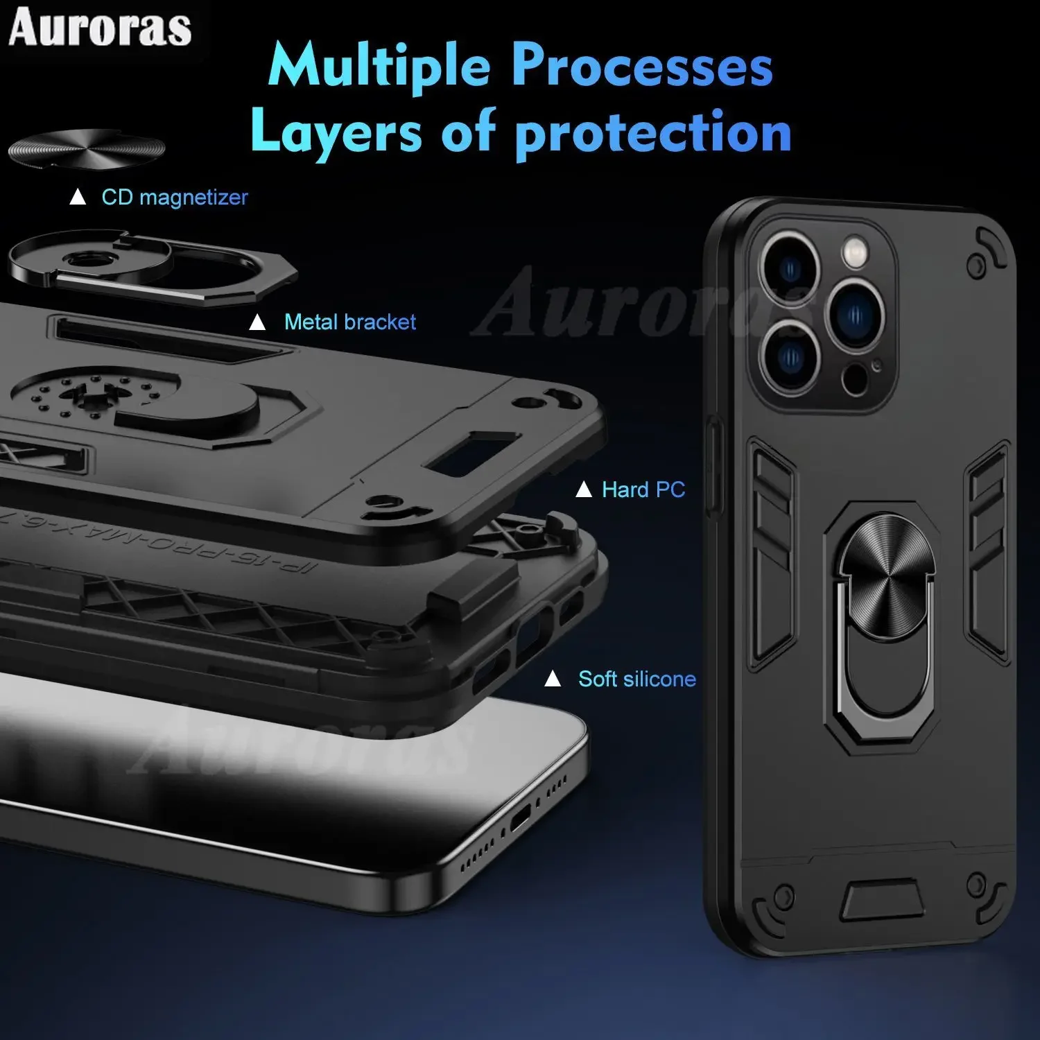 For ZTE Axon 60 Lite V60 Case ShockProof Armor Protective Bumper