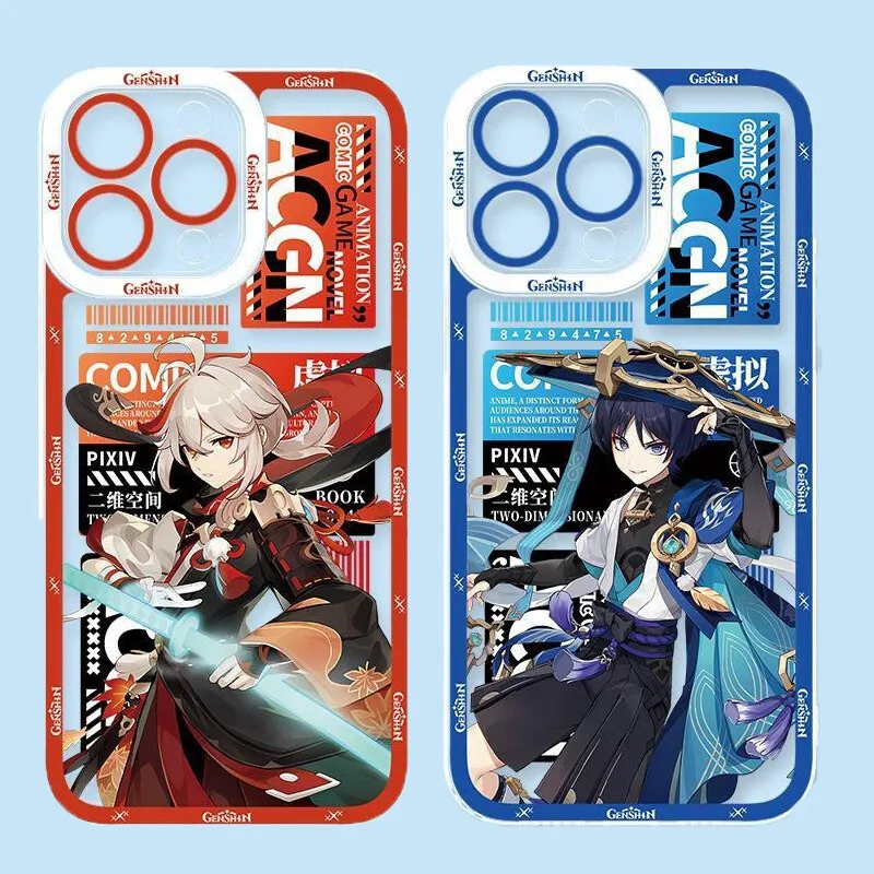 Cartoon Genshin Impact Furina Clear Phone Case Cover