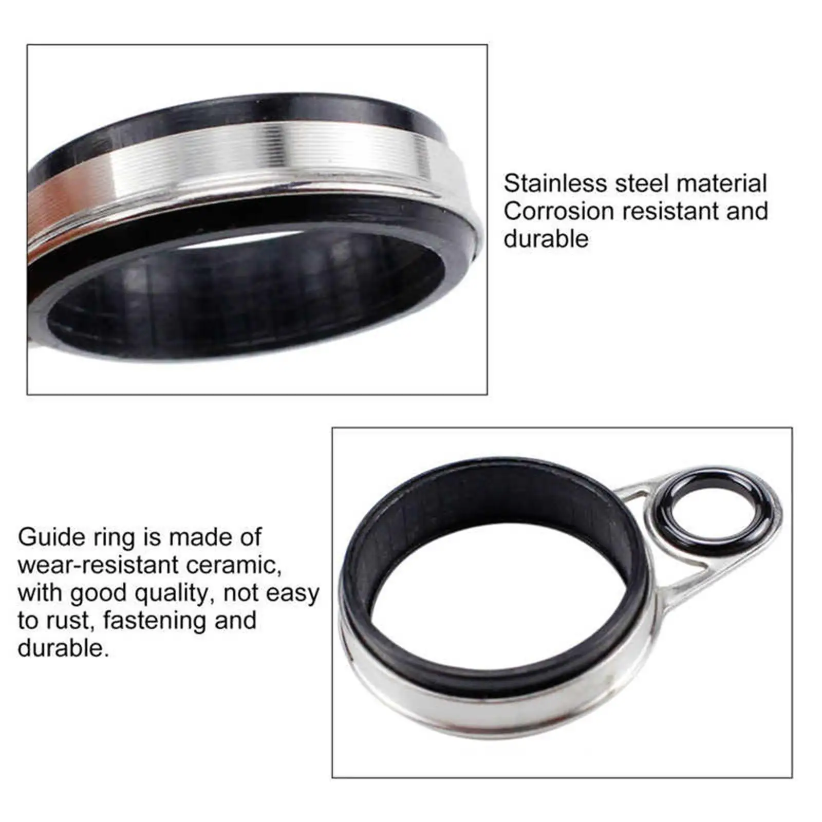 Fishing Rod Guides Wire Loop Stainless Steel for Replacement Accessories