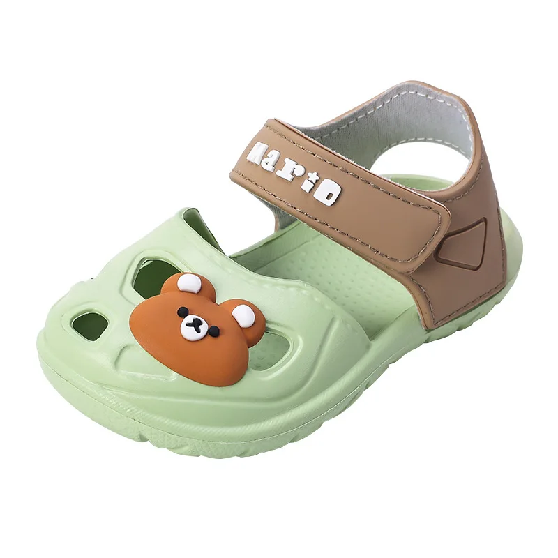 Kids Sandals Summer Brand Cartoon Hollow Kids Shoe Crash Resistant Sandals Girl Light Casual Shoe Anti Slip Boy Beach サンダル