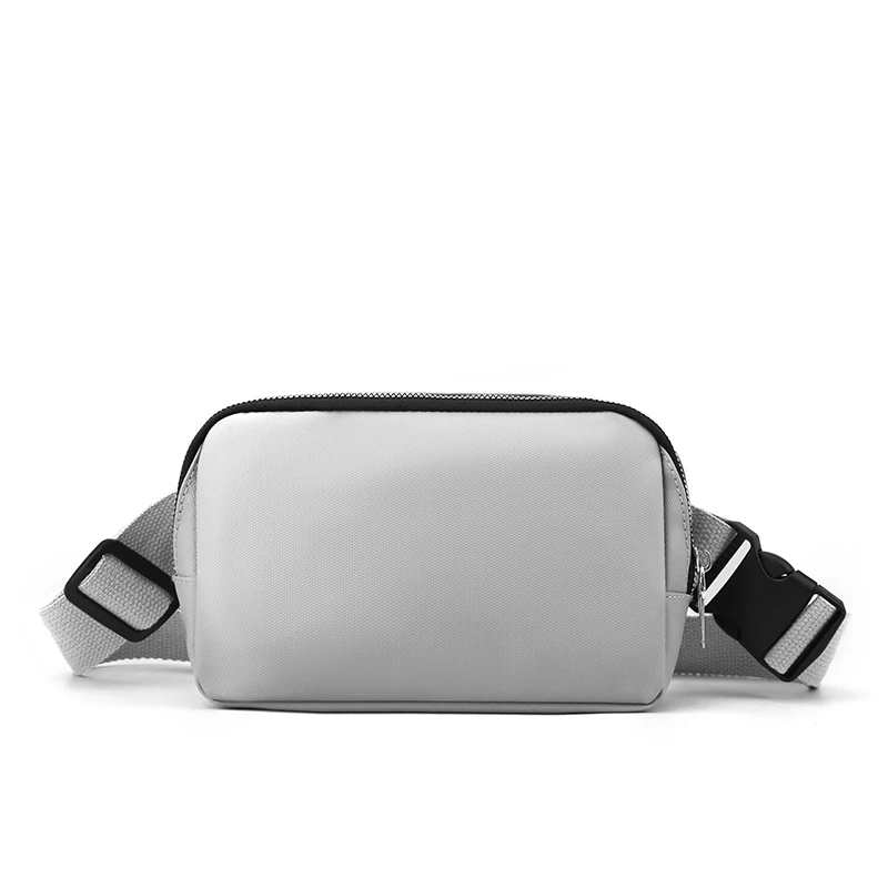 1 unisex waist bag, adjustable shoulder strap, outdoor sports crossbody bag, chest bag, simple black durable, fashionable multif