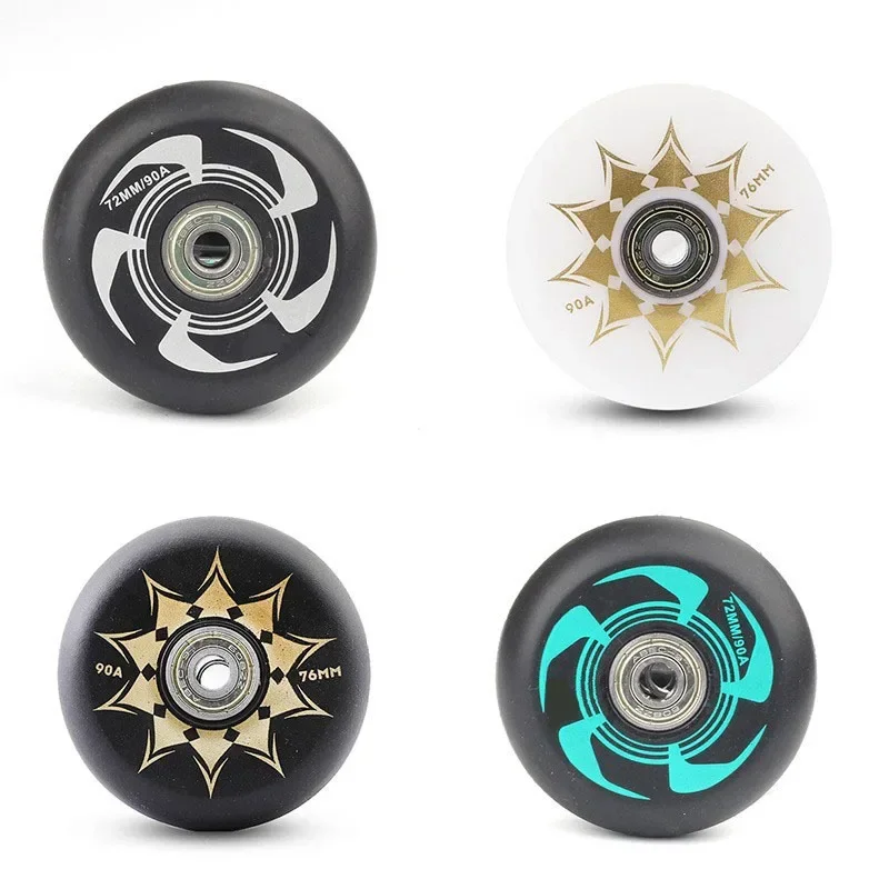 Skating Shoes and Roller Skating Shoes Accessories WearResistant High Elasticity Street Brushing Brake Wheel 90A Full Meat Wheel