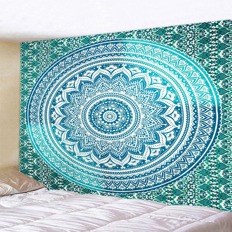 

India Mandala Tapestry Wall Hanging Bedroom Decor Wall Cloth Tapestries Psychedelic Hippie Bohemian Tapestry Mandala Wall Carpet
