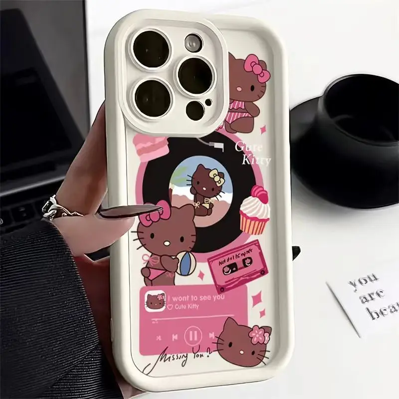 thumbnail image 1 of Funda de silicona para Samsung Galaxy S23 Ultra S22 S21 Plus S20 FE A12 A32 A52 A52S A53 A14 A34 A54 A13 A23 A33 Hello Kitty, 1 of 4