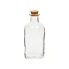 Clear Square Glass Bottle with Cork Family Size Beverage Glass Square Bottle for Brew Cold Tea 2