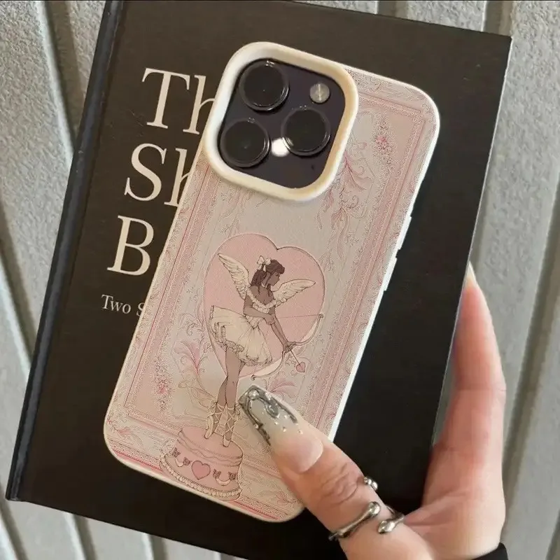 Ballet Girl Lichee Leather Pattern Shockproof Phone Case