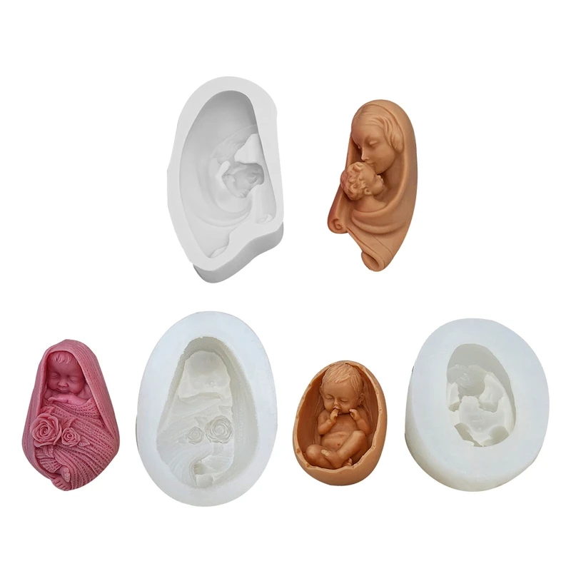 

3D Fondant Moulds Cake Gadget Baby Shaped Silicone Cake Mold Mold