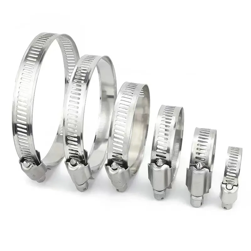6mm-29mm Hose Clips Pipe Clamps Stainless Steel Hoop Clamp Hose Clamp Stainless Steel Set Automotive Pipes Clip Fixed Tools