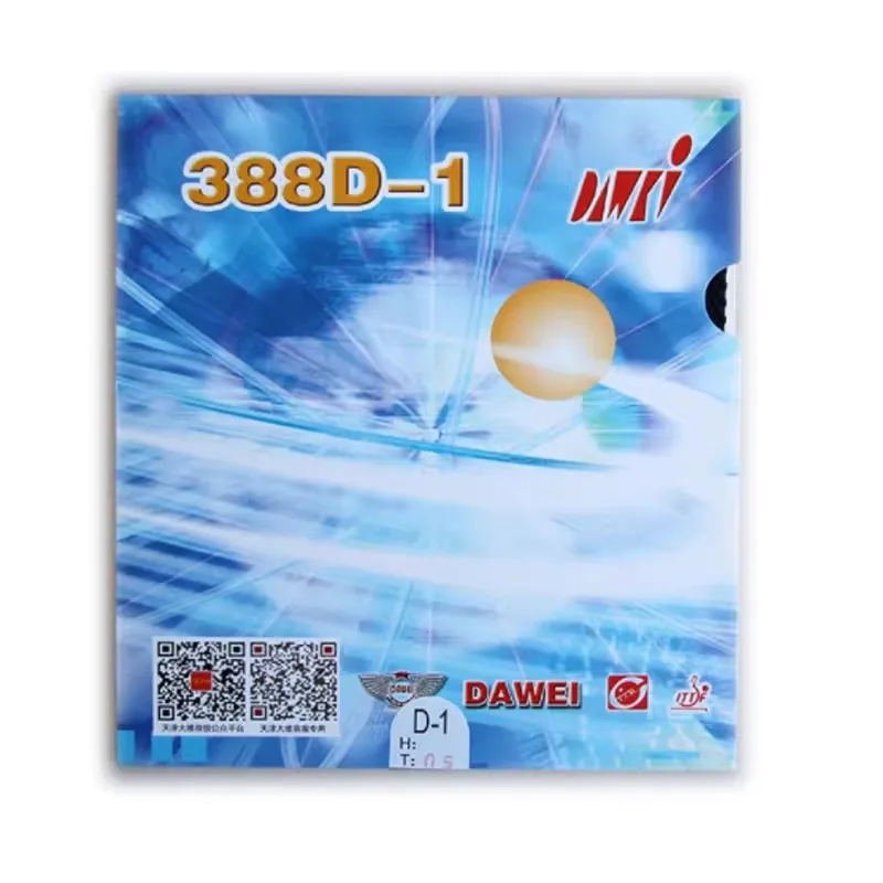 Dawei 388D-1 Long Pips Out Table Tennis Rubber Sheet with 0.6mm 0.8mm 1.0mm Sponge for Offensive and Defensive Players
