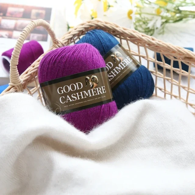 mylb 1Pc=50g Mongolian Cashmere Hand-knitted Cashmere Yarn Wool Cashmere  Yarn DIY Weave Thread For Scarves Clothes Yarn