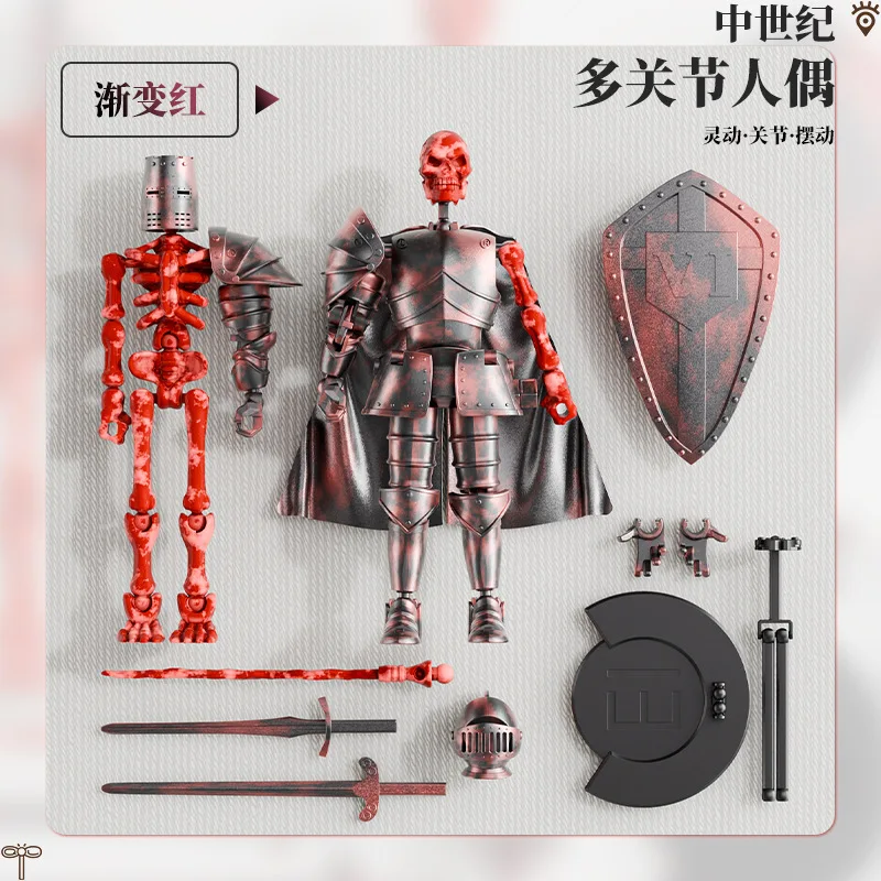 Internet celebrity hot-selling medieval doll warrior multi-joint movable DIY doll ornaments creative decompression toys